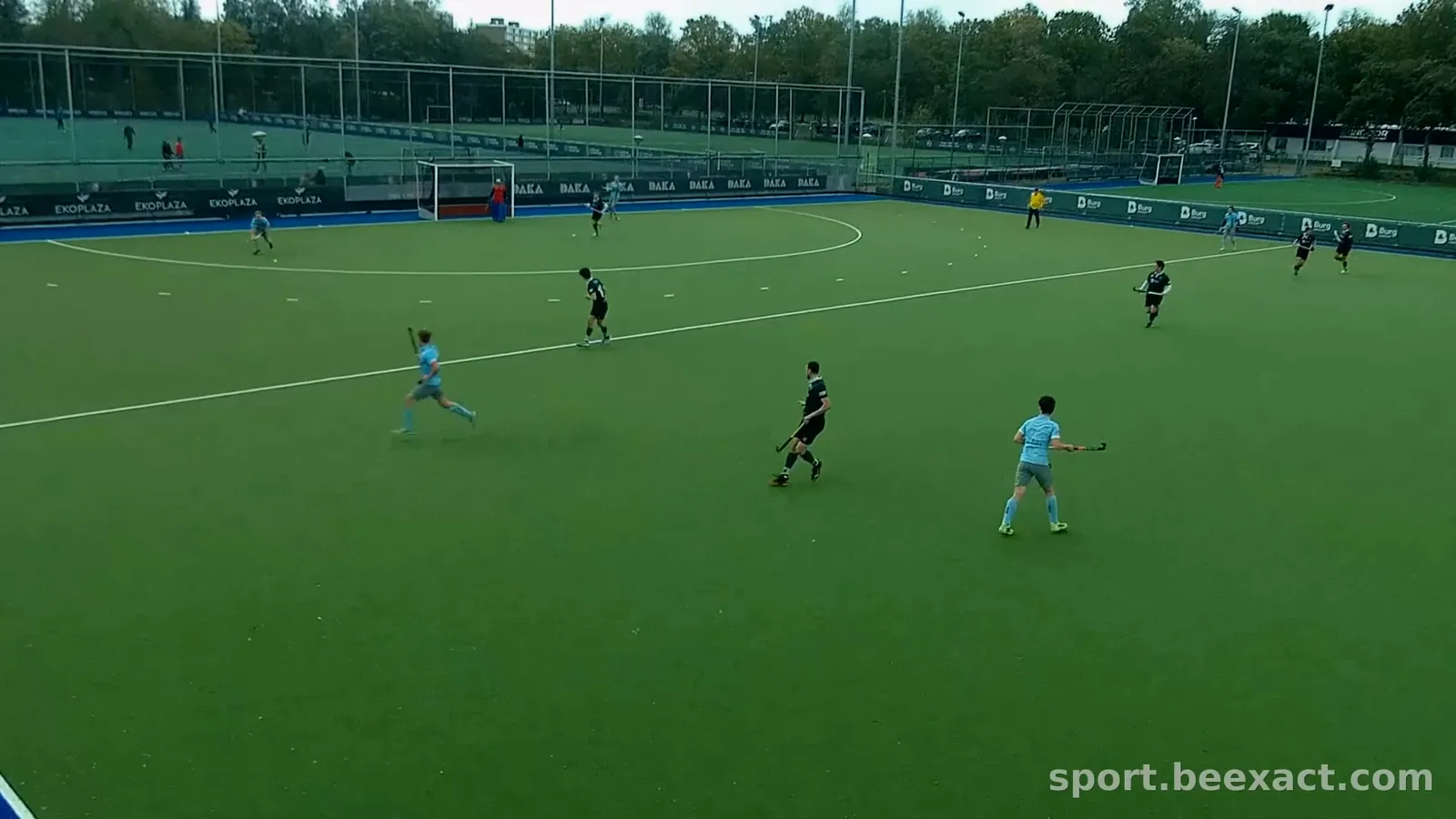 Hockeywedstrijd gefilmd door de camera