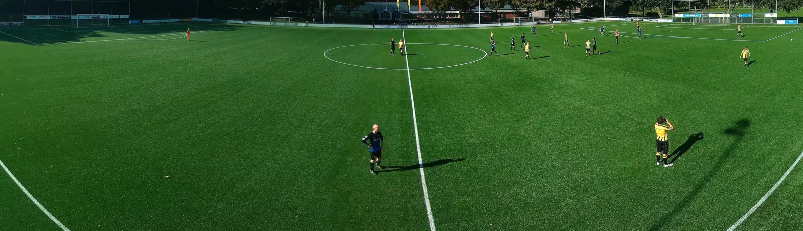 Live beeld van een wedstrijd